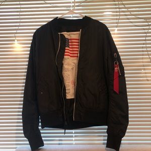 Alpha Industries Men's Black L-2B Scout Bomber